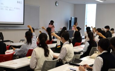 学生企画による災害看護学の授業体験。トリアージを経験しました